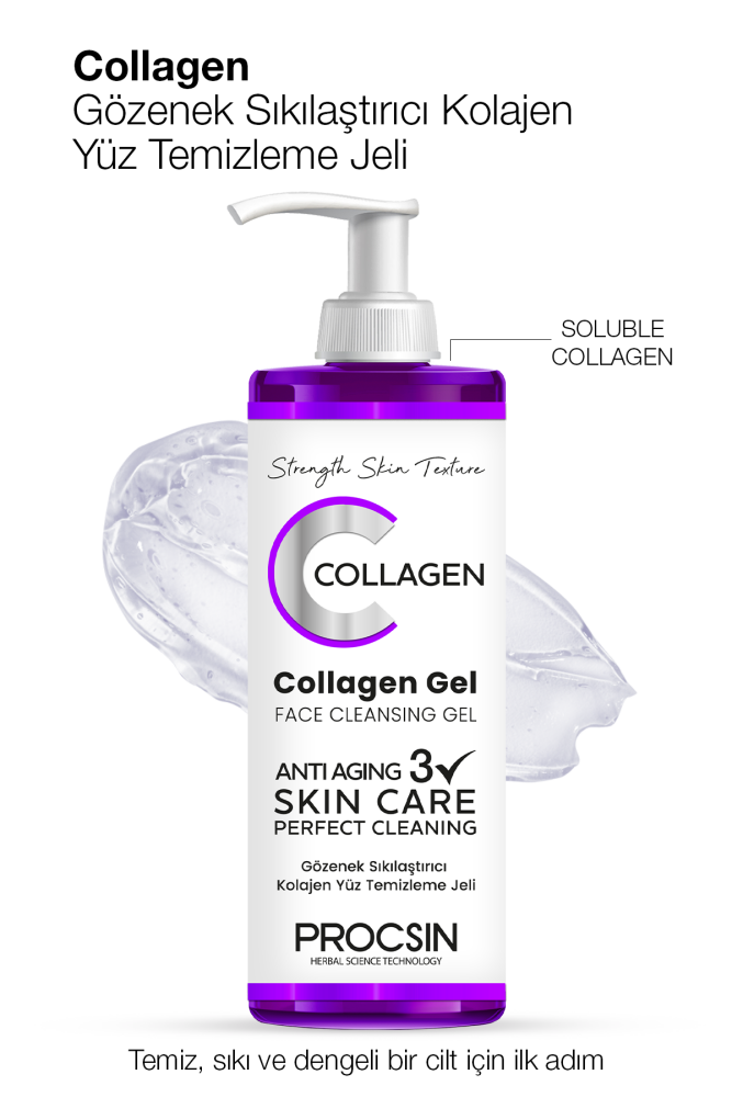 PROCSIN Pore Tightening Collagen Facial Cleansing Gel 150 ML - PROCSIN