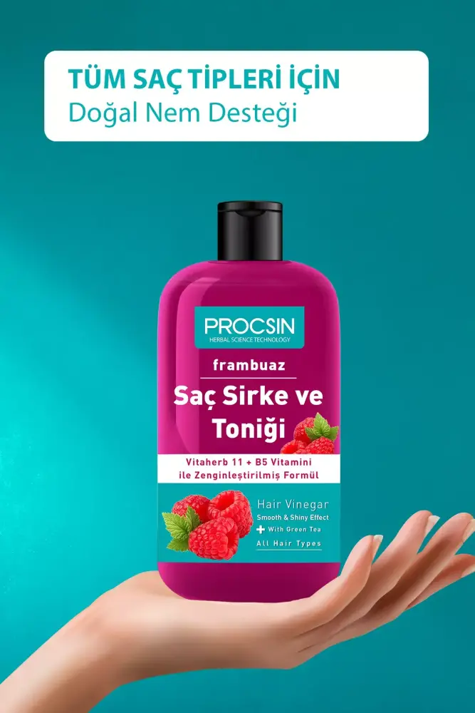 PROCSIN Raspberry Hair Vinegar and Tonic 250 ML - Thumbnail