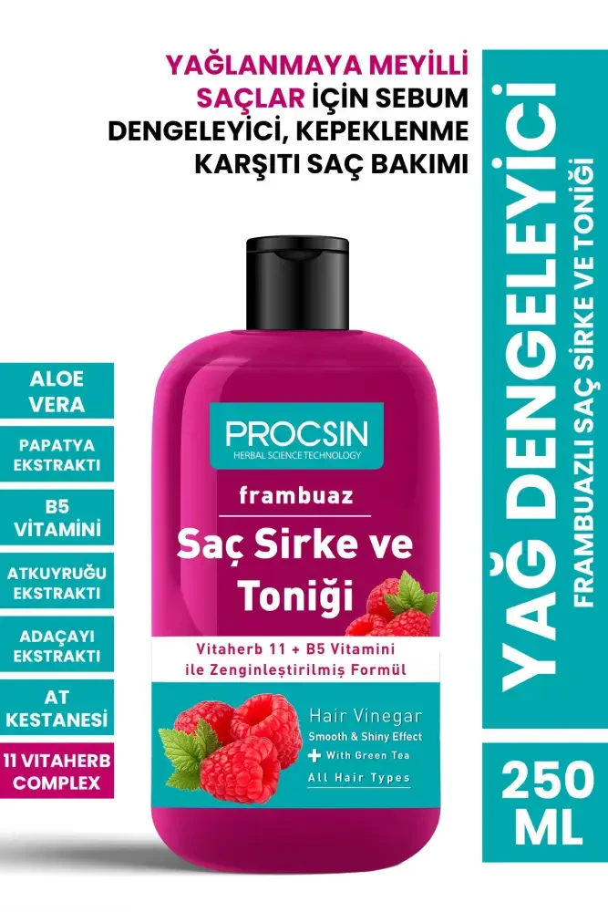PROCSIN Raspberry Hair Vinegar and Tonic 250 ML - PROCSIN