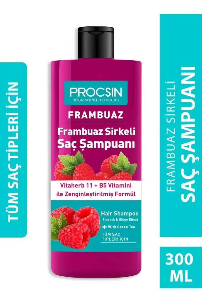 PROCSIN Raspberry Vinegar Shampoo 300 ML - Thumbnail