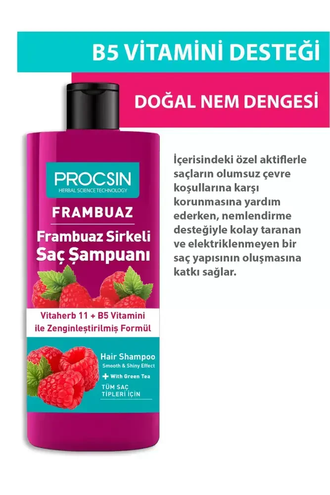 PROCSIN Raspberry Vinegar Shampoo 300 ML