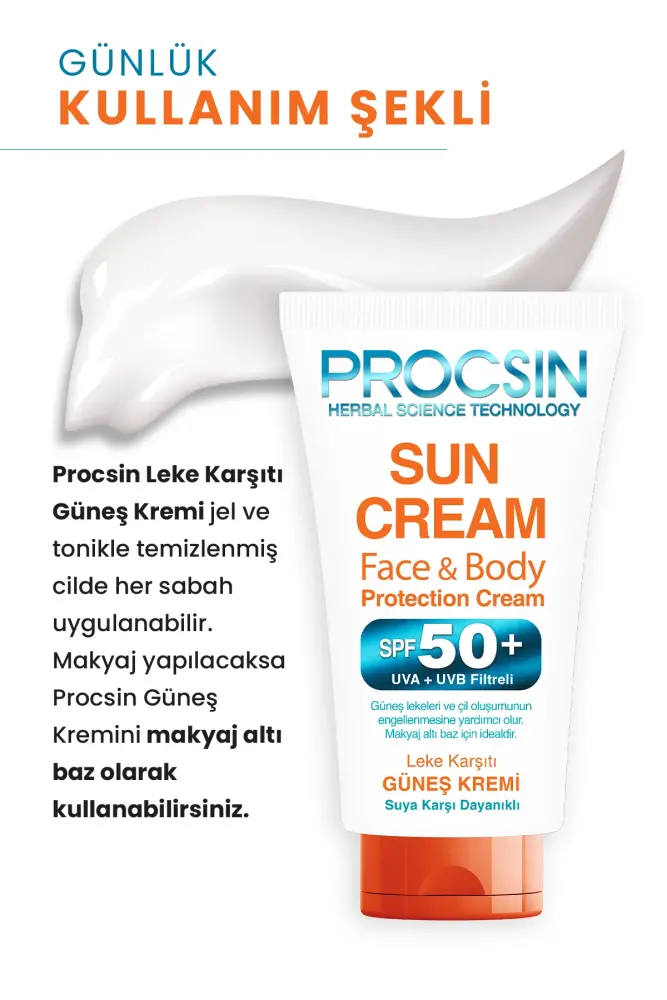 PROCSIN Sunscreen Face SPF 50+ 50 ML Mini Size - 4