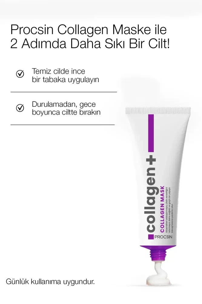PROCSIN Yaşlanma ve Kırışıklık Karşıtı Kolajen Maske 50 ML - 5