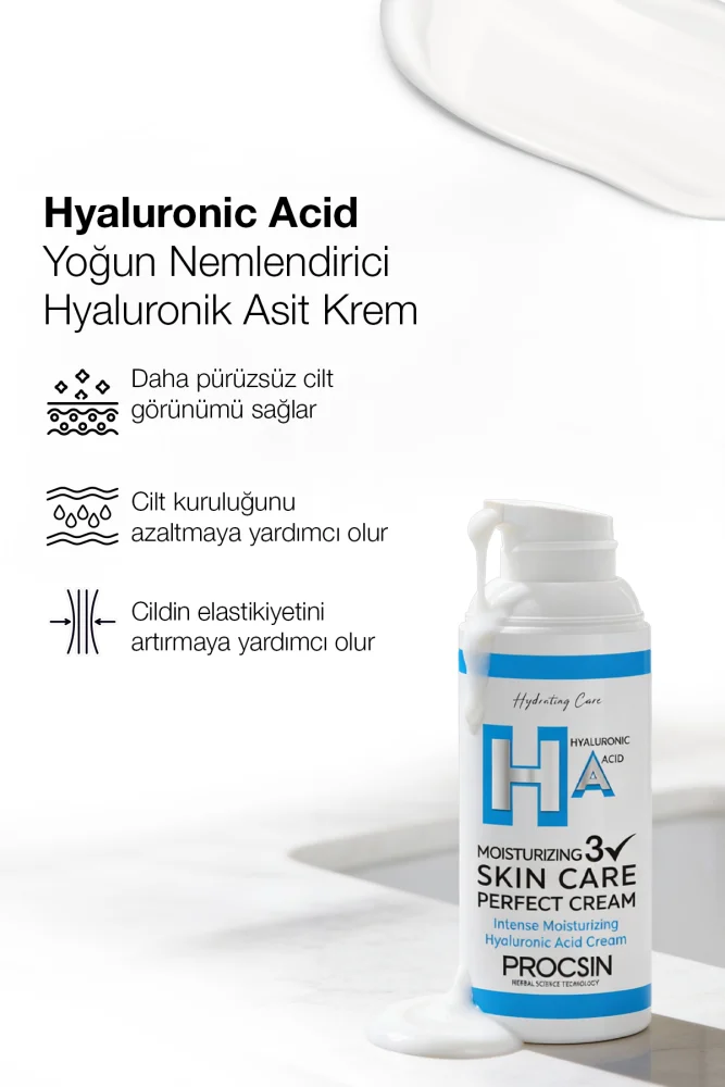 PROCSIN Yoğun Nemlendirici Hyaluronik Asit Krem 50 ML - 2