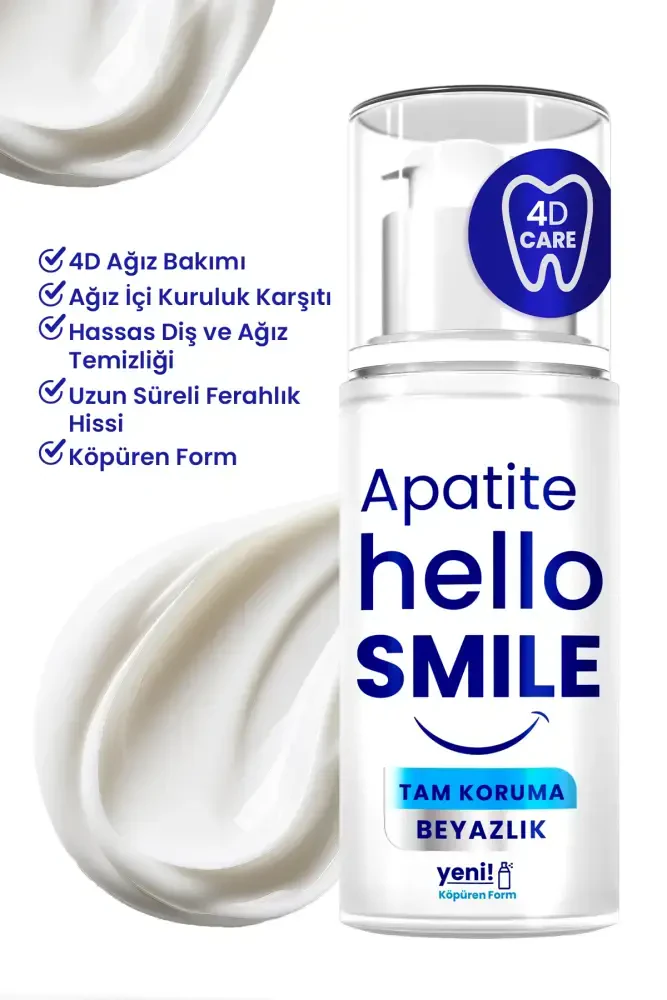 Apatite Hello Smile Tam Koruma 4D Beyazlatıcı Diş Macunu 50 ML - 2