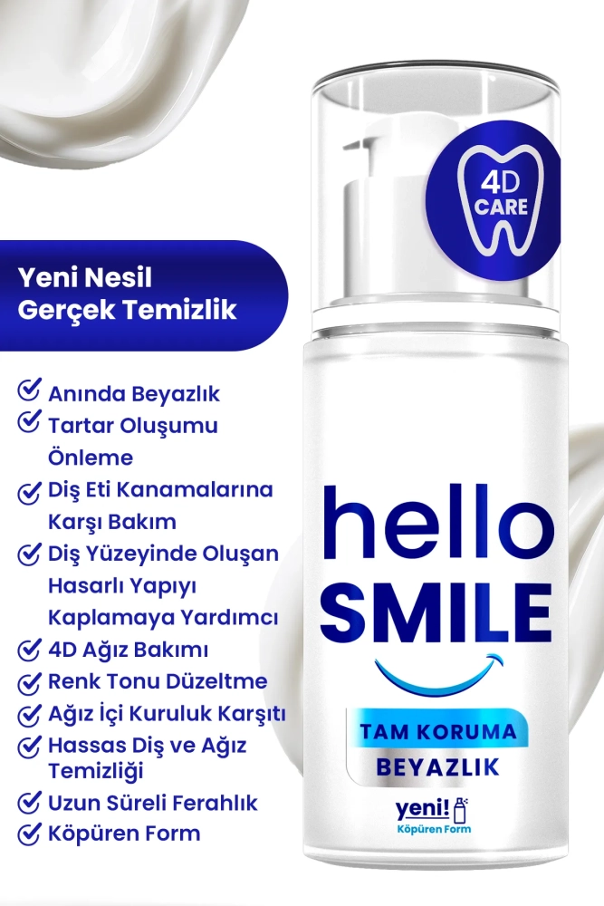 HELLO SMILE Tam Koruma Anında Beyazlatıcı Diş Macunu 50 ML - 2